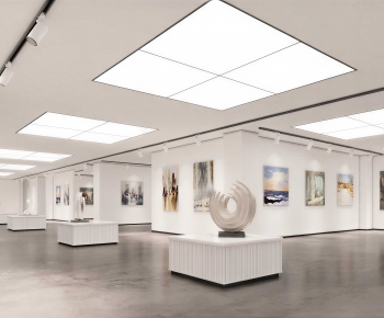 Modern Exhibition Hall-ID:686368976