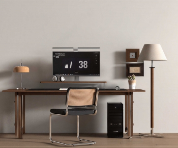 Modern Computer Desk And Chair-ID:974519978