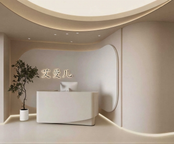Modern Office Reception Desk-ID:558923961