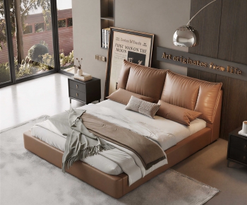 Modern Double Bed-ID:453305969