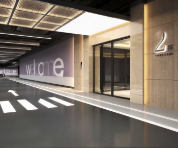 Modern Underground Parking Lot-ID:605575089