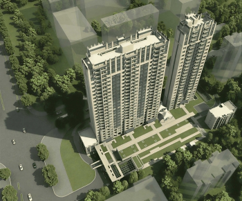 Modern Architectural Bird's-eye View Planning-ID:332506902