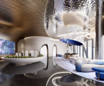 Modern Office Reception Desk-ID:528271916