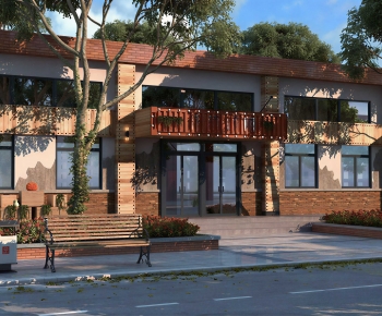 Chinese Style Building Appearance-ID:770490886