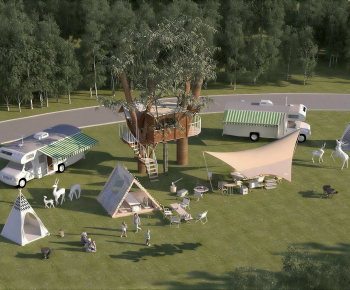 Modern Park Landscape-ID:792057044