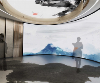 Modern Exhibition Hall-ID:606776956