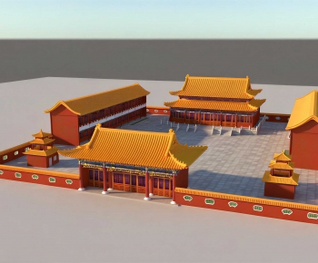Chinese Style Religious Architecture-ID:697485928