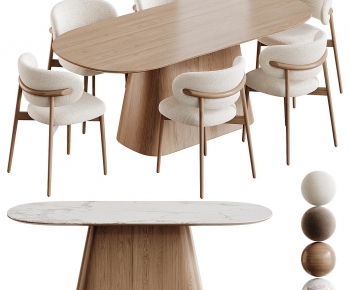 Modern Dining Table And Chairs-ID:579164985