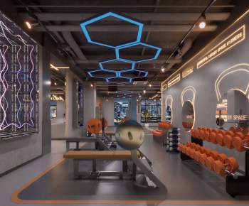 Industrial Style Gym-ID:694860944