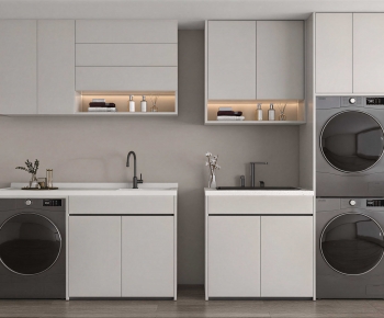 Modern Laundry Cabinet-ID:734729057