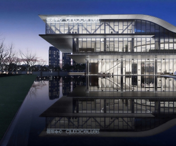 Modern Appearance Of Commercial Building-ID:525856971