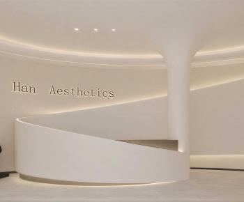 Modern Office Reception Desk-ID:840320113