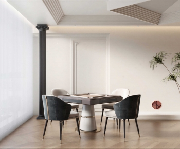 Modern Mahjong Tables And Chairs-ID:416863923