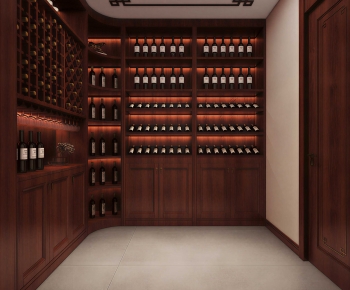 Chinese Style Wine Cellar/Wine Tasting Room-ID:546708119