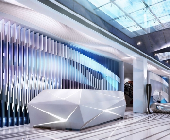 Modern Office Reception Desk-ID:636699212