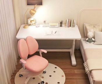Modern Computer Desk And Chair-ID:878866914