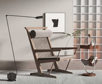 Wabi-sabi Style Lounge Chair-ID:390525103