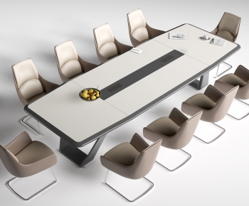Modern Office Desk And Chair-ID:354692942