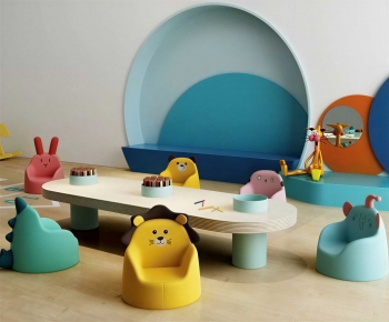 Modern Children's Table/chair-ID:224636083