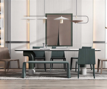 Modern Dining Table And Chairs-ID:598903895