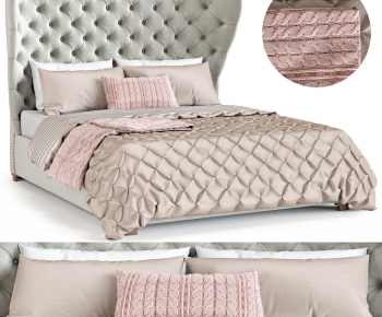 Modern Double Bed-ID:808218965