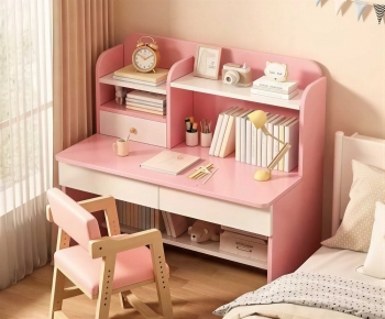 Modern Computer Desk And Chair-ID:750622996