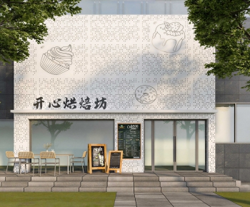 Modern Facade Element-ID:605392939