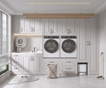 American Style Balcony Laundry Room-ID:850188022