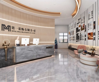Modern Office Reception Desk-ID:774183997