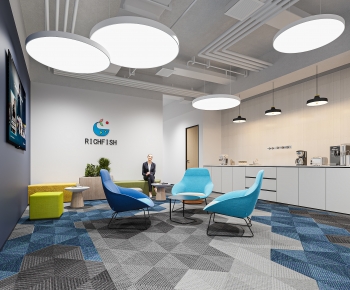 Modern Office Reception Desk-ID:115521075