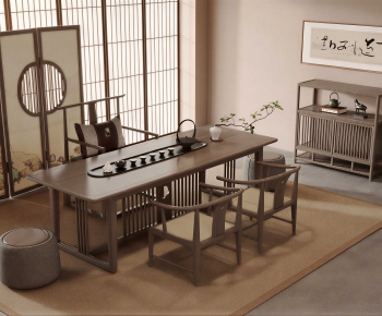 New Chinese Style Tea Tables And Chairs-ID:173290979