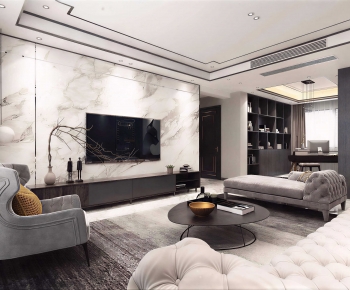 Modern A Living Room-ID:847865105