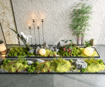 New Chinese Style Plant Landscaping-ID:100632916