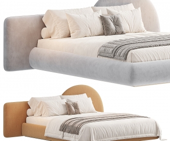 Modern Double Bed-ID:945405014