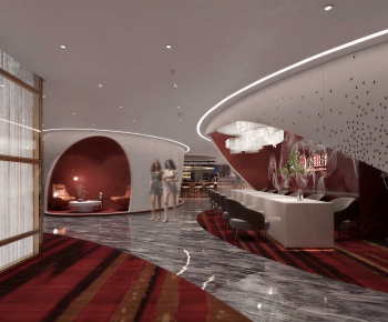 Modern Office Reception Desk-ID:871057994