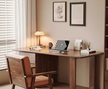 Modern Computer Desk And Chair-ID:854809052