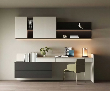 Modern Computer Desk And Chair-ID:785528904