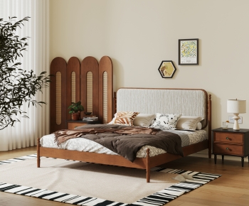 Modern Double Bed-ID:378799927