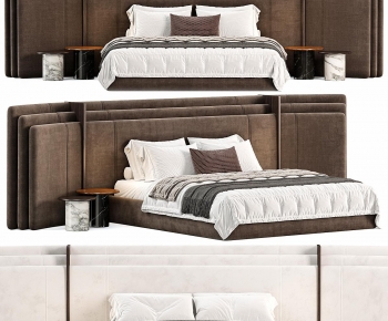 Modern Double Bed-ID:509889166