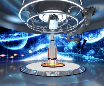 Modern Exhibition Hall-ID:755559922
