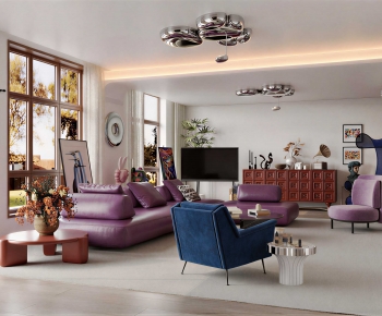 Modern A Living Room-ID:971862089