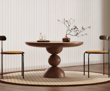 French Style Dining Table And Chairs-ID:669138917
