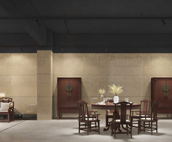 New Chinese Style A Living Room-ID:235879437