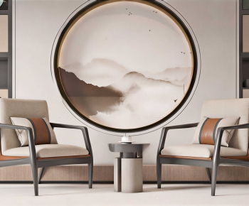 New Chinese Style Lounge Chair-ID:650082116