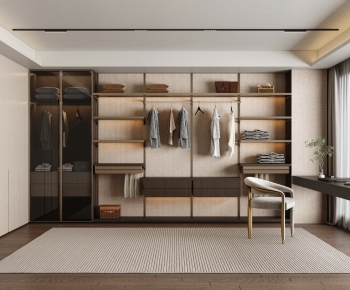 Modern Clothes Storage Area-ID:224874977