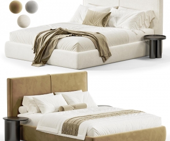 Modern Double Bed-ID:598782066