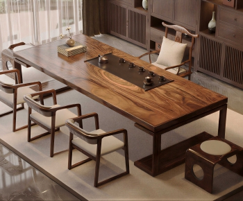 New Chinese Style Tea Tables And Chairs-ID:536098966