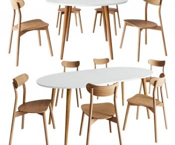 Modern Dining Table And Chairs-ID:604954006