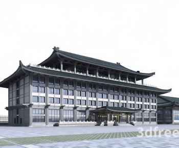 New Chinese Style Appearance Of Commercial Building-ID:960680017