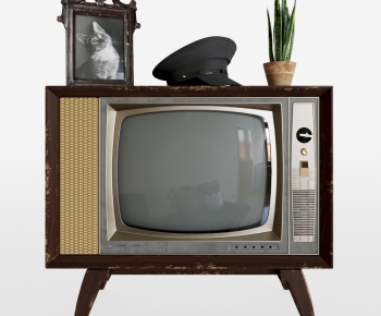 Modern Retro Style TV Set-ID:308197982